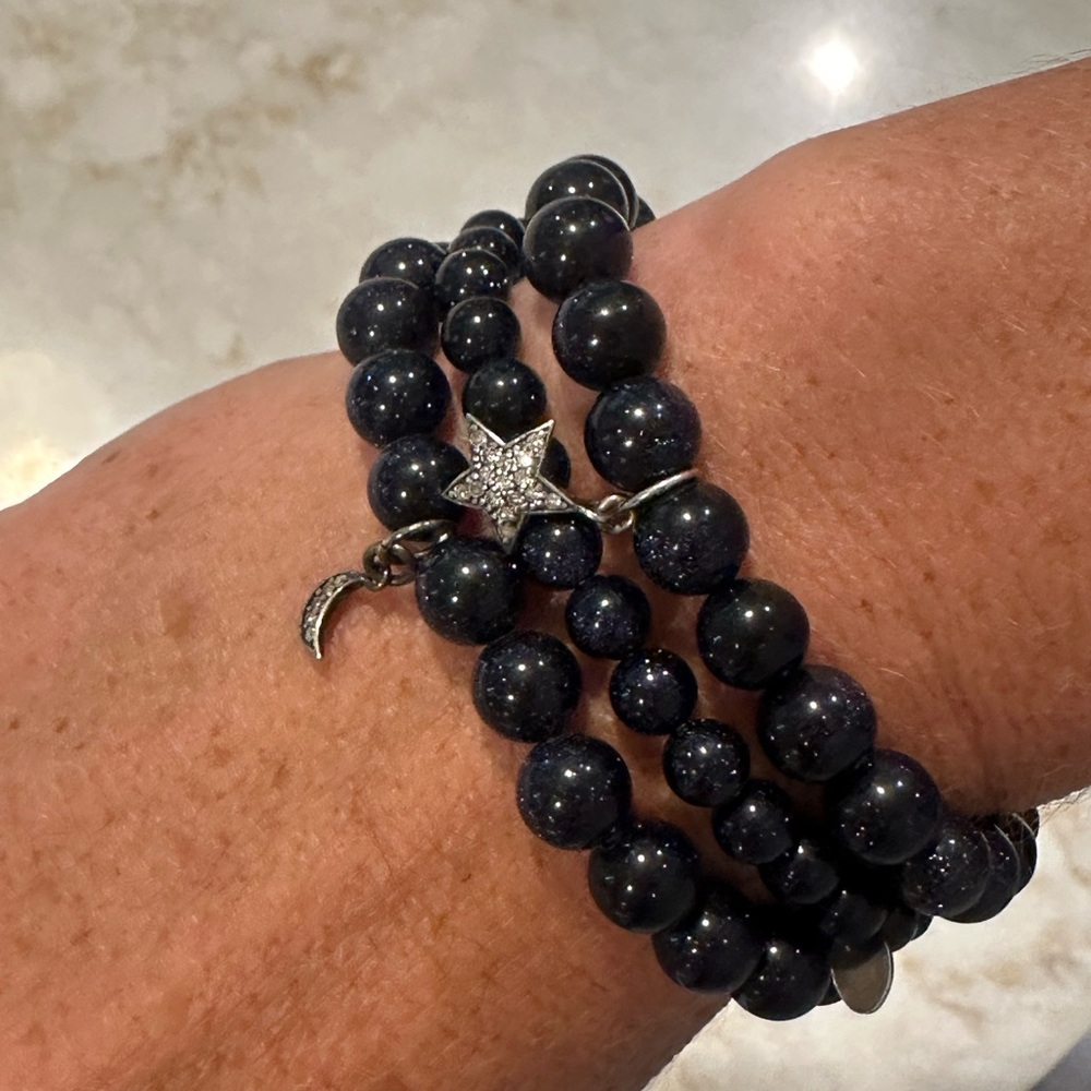Beautiful bead and diamond bracelets